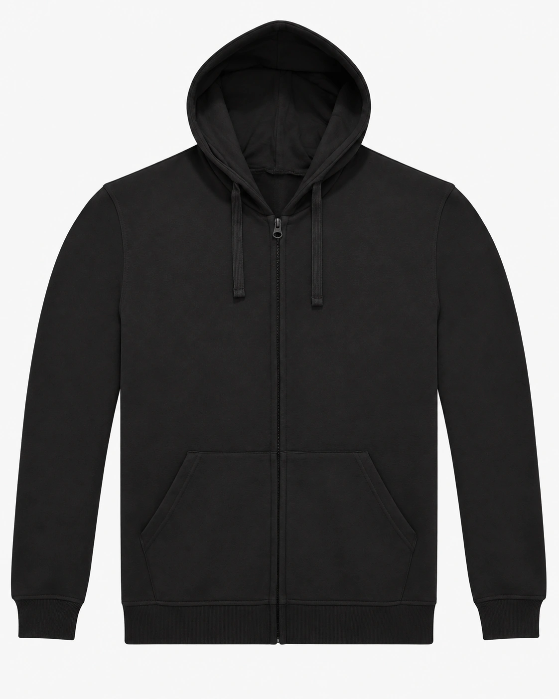 B&C ID.224 Zip Hood in Black