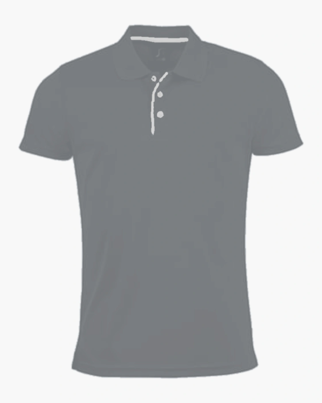 Performance Polo in Pure Grey