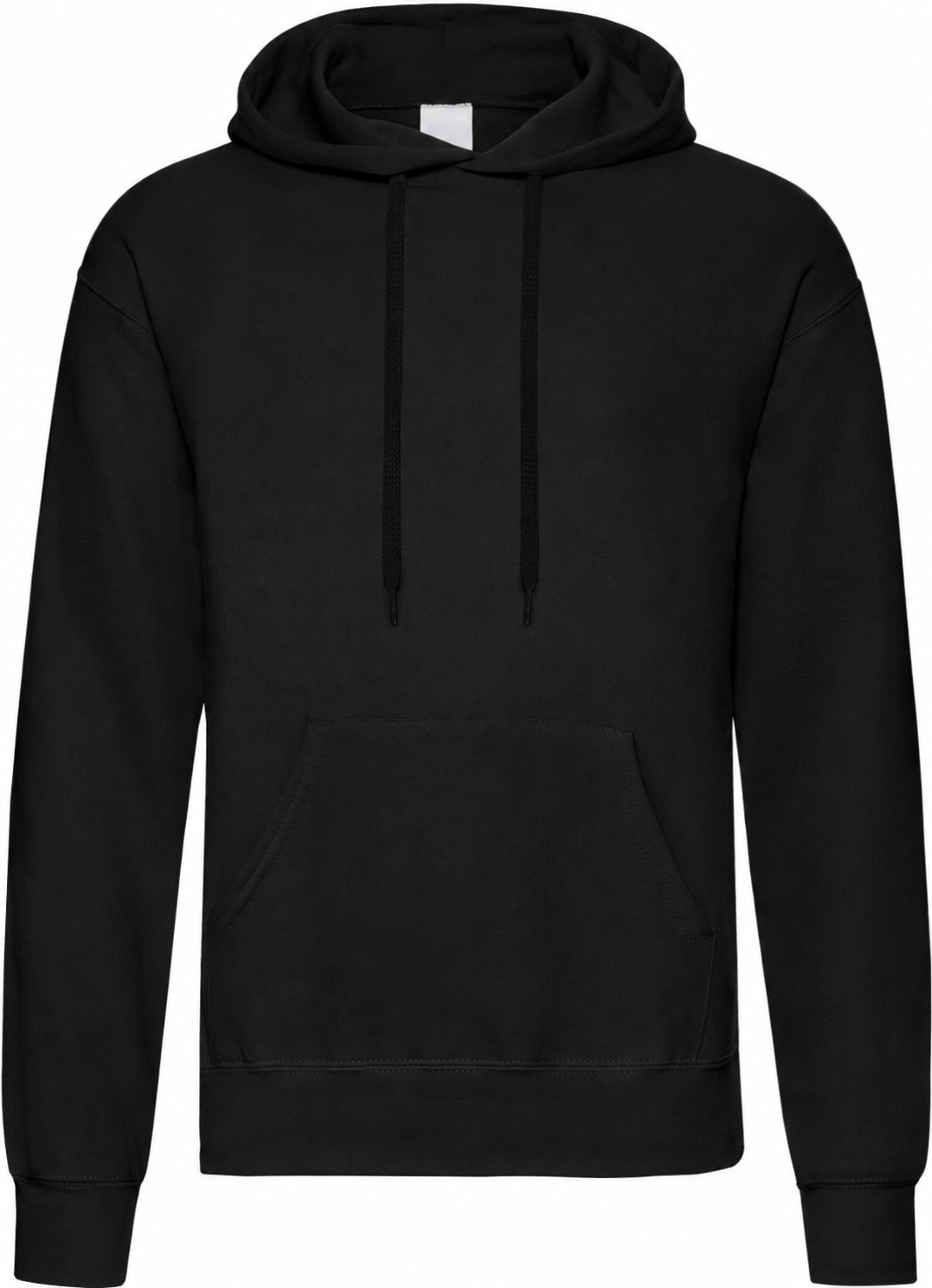 Fruit of the Loom F421 Classic Hoodie – Black – Vorderseite