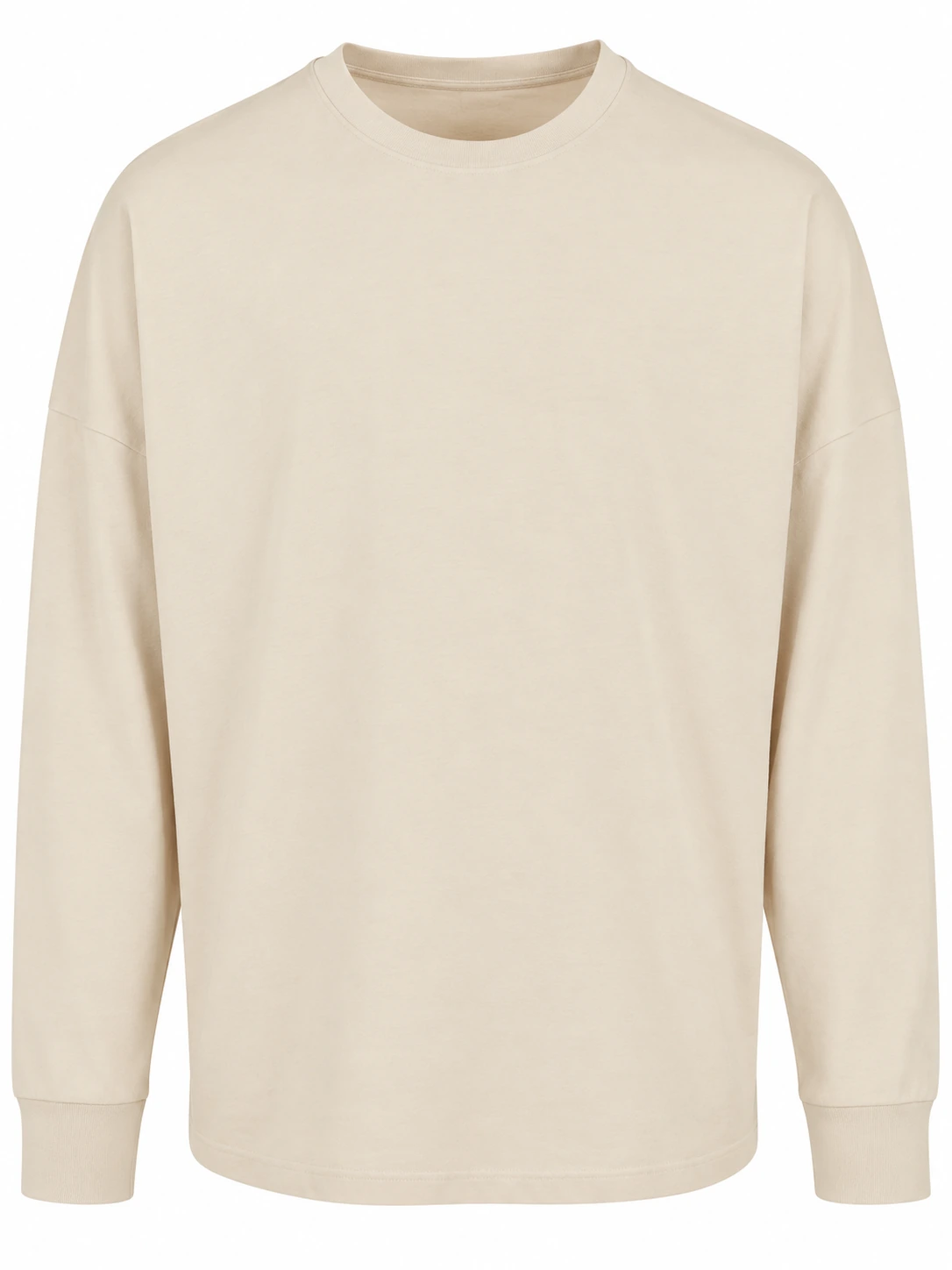 Oversized Cut On Sleeve Longsleeve in Sand