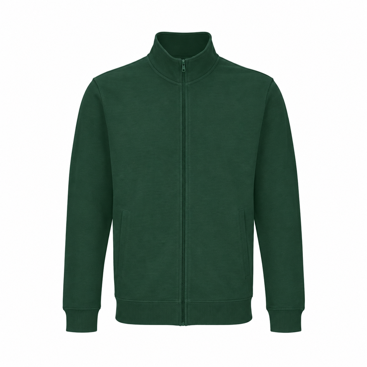 SOL’S Cooper Unisex-Sweatjacke in Bottle Green – Vorderseite