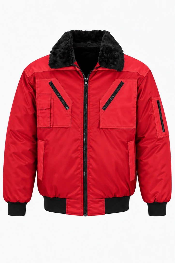 Pilotenjacke Oslo 4-in-1 in Rot