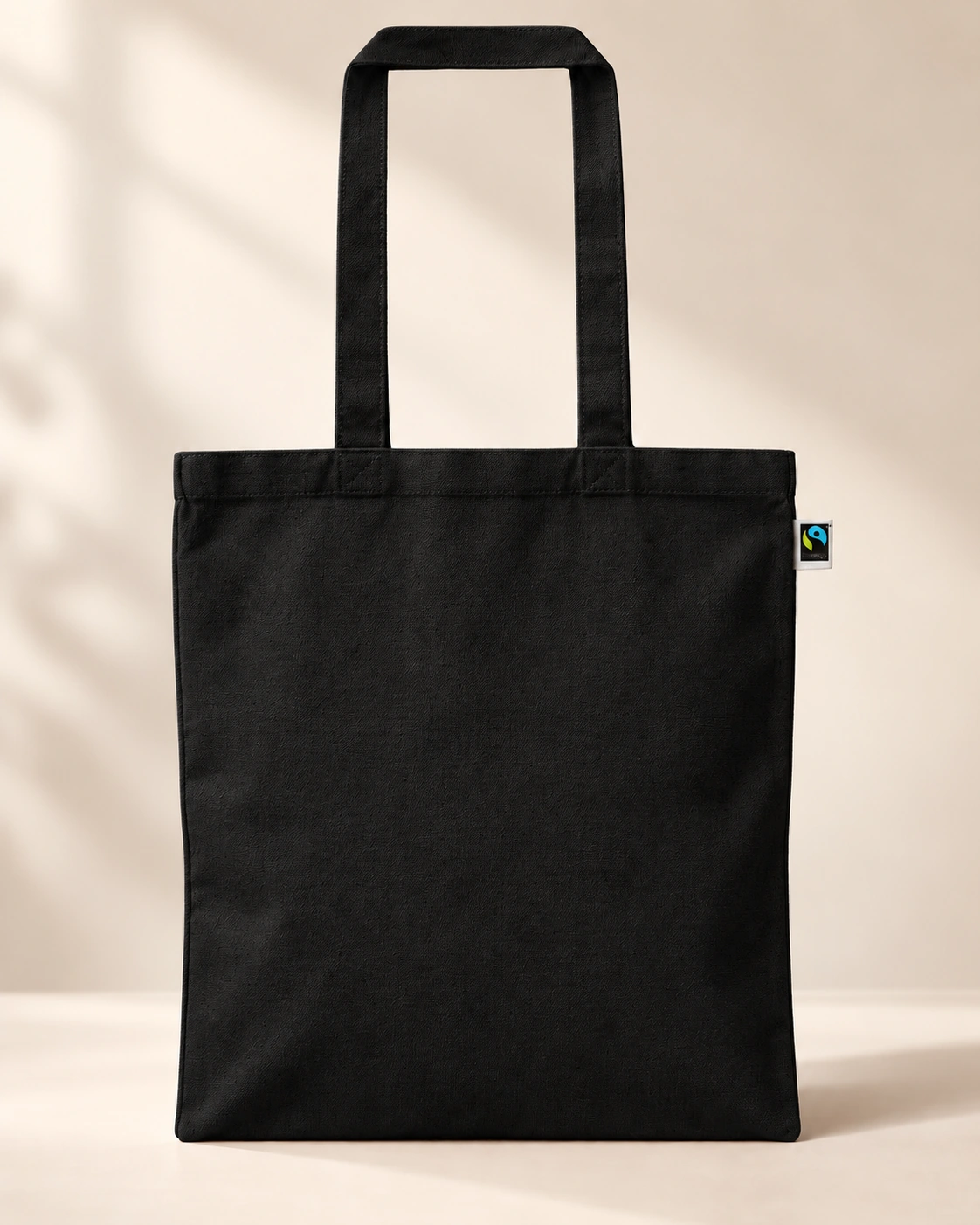 Printwear Fairtrade Baumwolltasche in Black