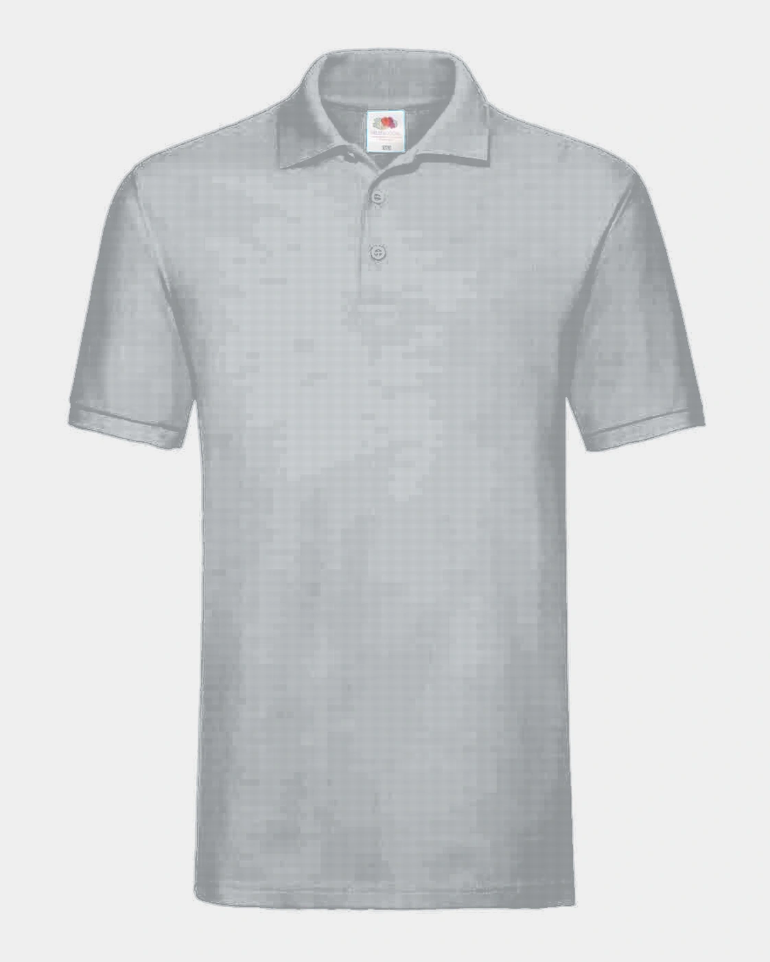 Premium Polo in Heather Grey