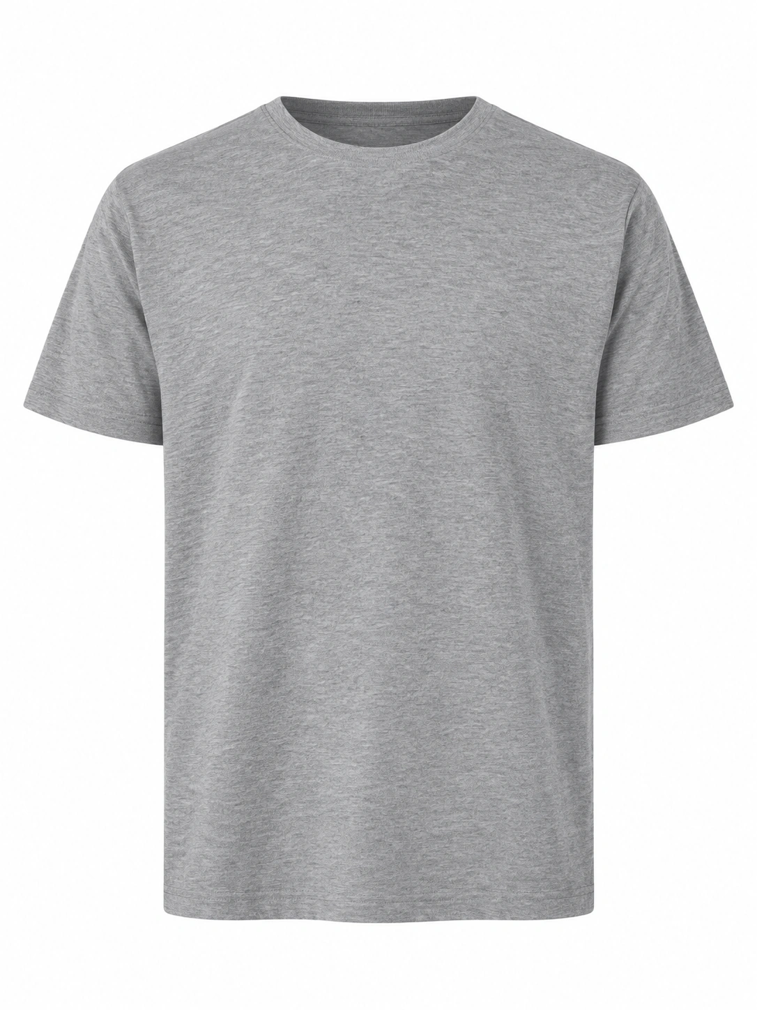 Komfort Stretch T-Shirt in Grau meliert