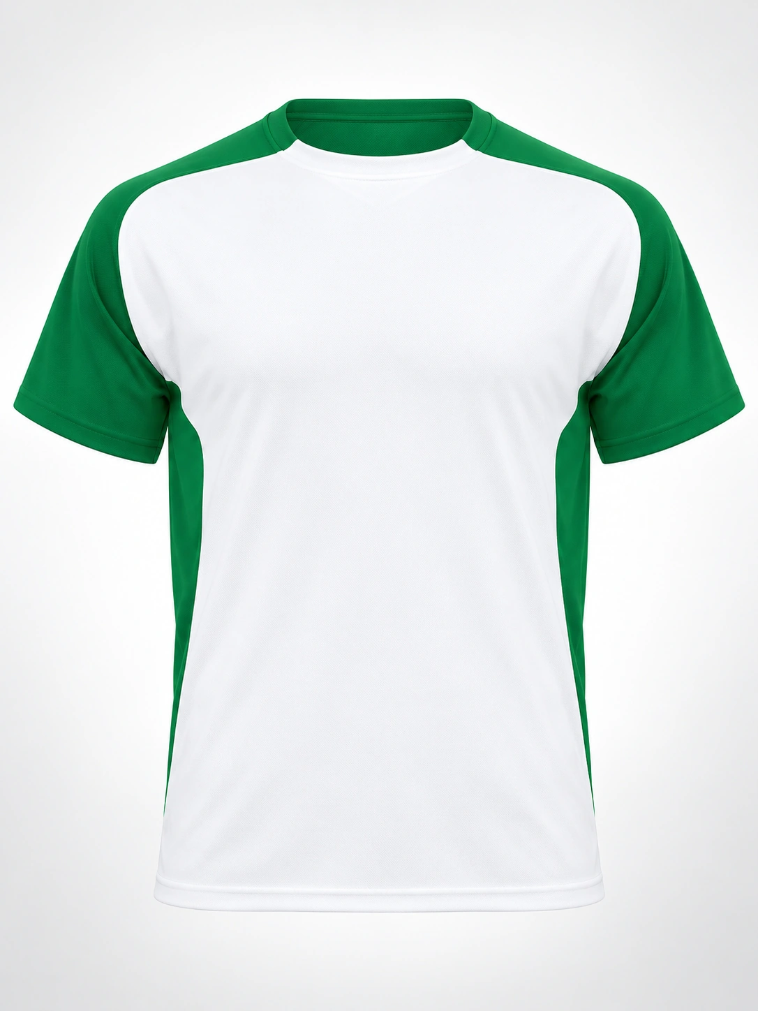 Bugatti T-Shirt in White 01 / Fern Green 226