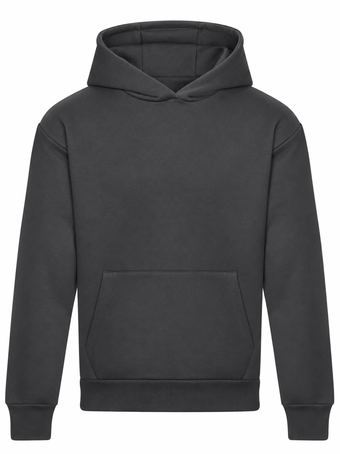 Heavyweight Signature Hoodie in Solid Charcoal