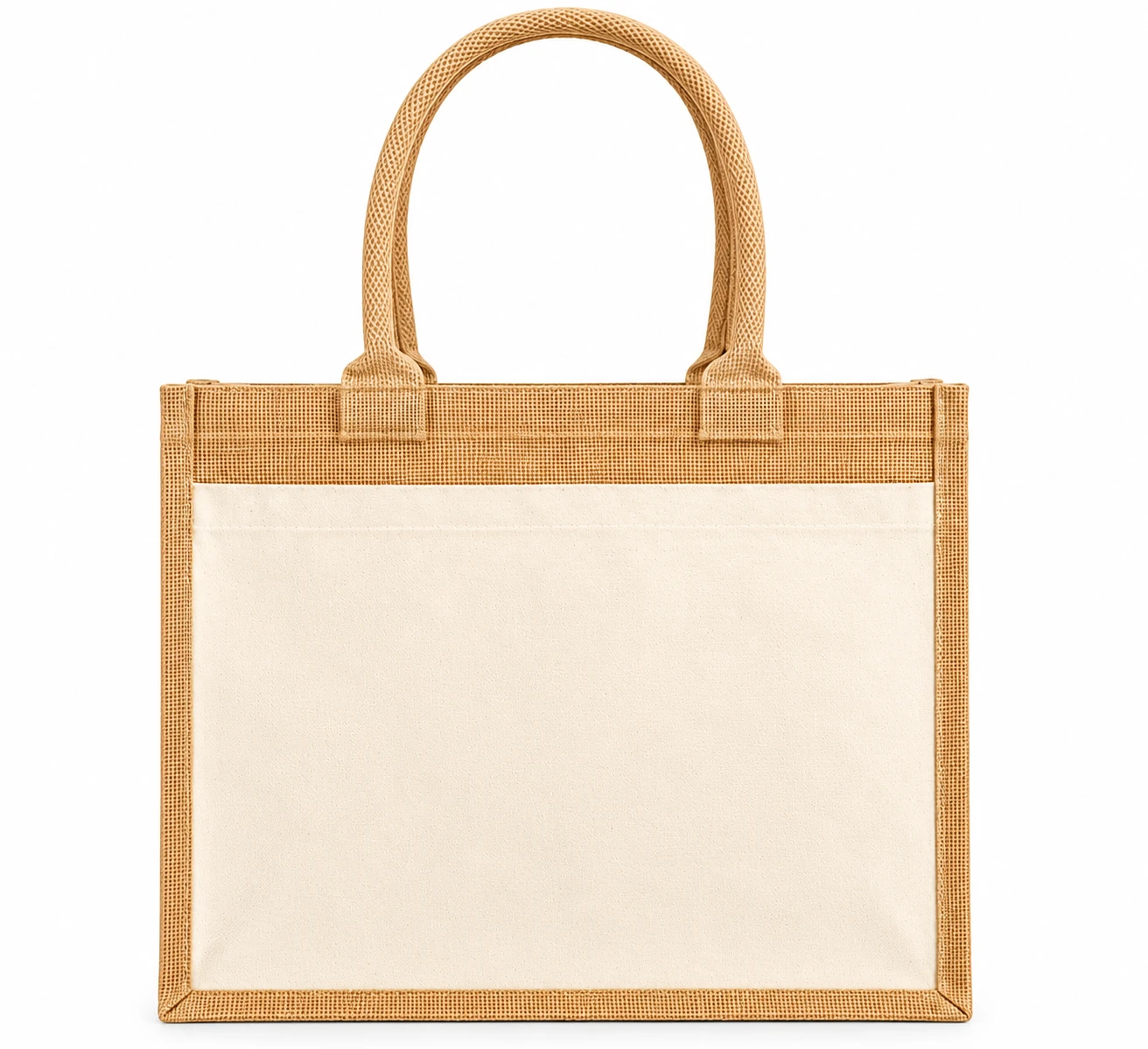 Cotton Pocket Jute Shopper – Produktansicht